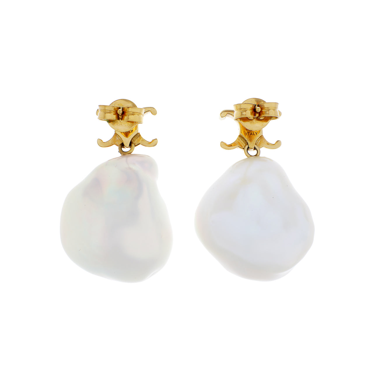 Exclusive Celine Les Perles Baroque Earrings — Side View