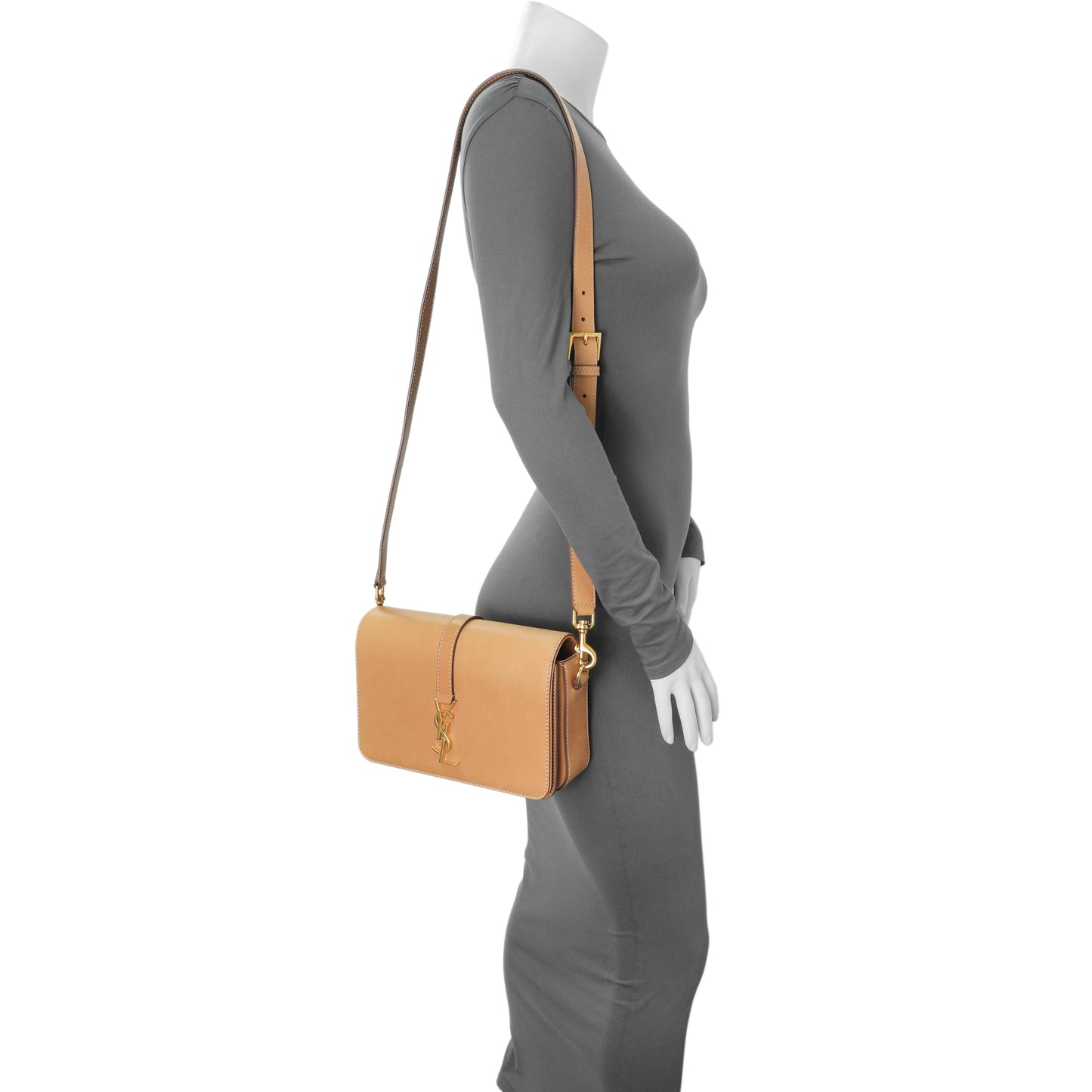 Exclusive Saint Laurent Calfskin University Shoulder Bag — Alternate View 8