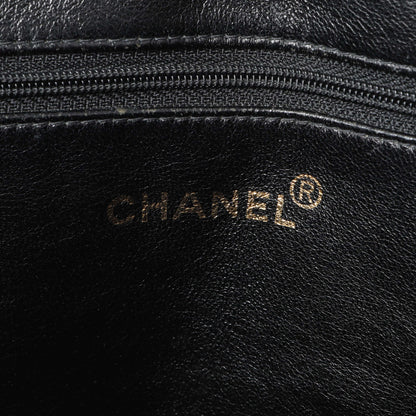 Exclusive Chanel Black Quilted Caviar Medallion Tote — Alternate View 9