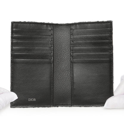 Exclusive Christian Dior Oblique Long Bifold Card Holder — Top View