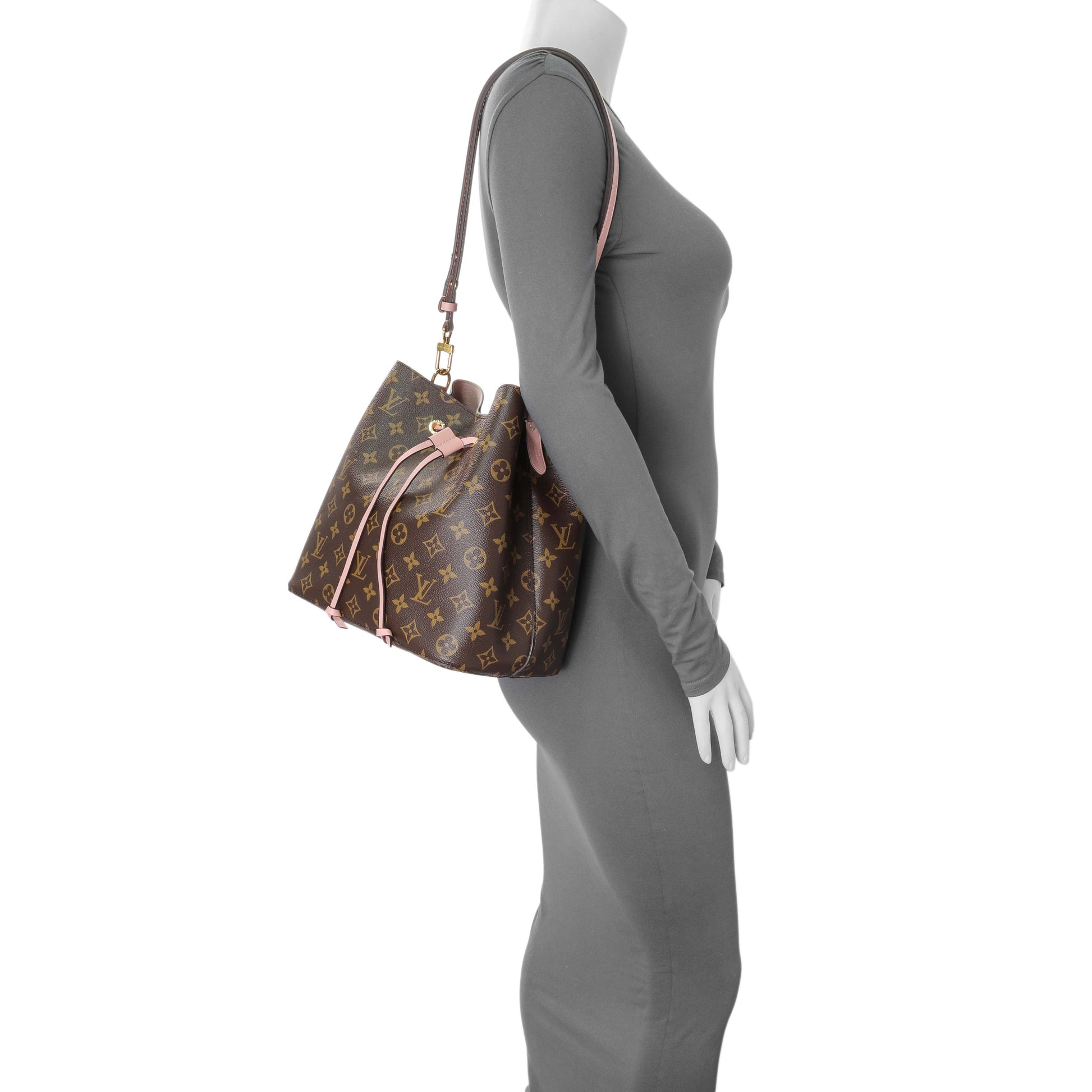Exclusive Louis Vuitton Rose Poudre Monogram Neonoe MM — Alternate View 7