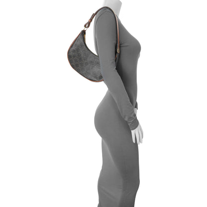 Exclusive Celine Triomphe Canvas Calfskin Ava Shoulder Bag — Alternate View 7