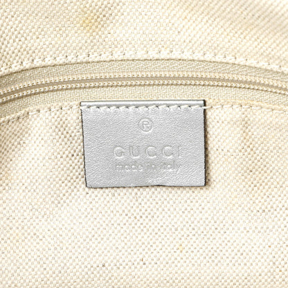 Exclusive Gucci Silver Guccissima Sukey Tote — Detail View