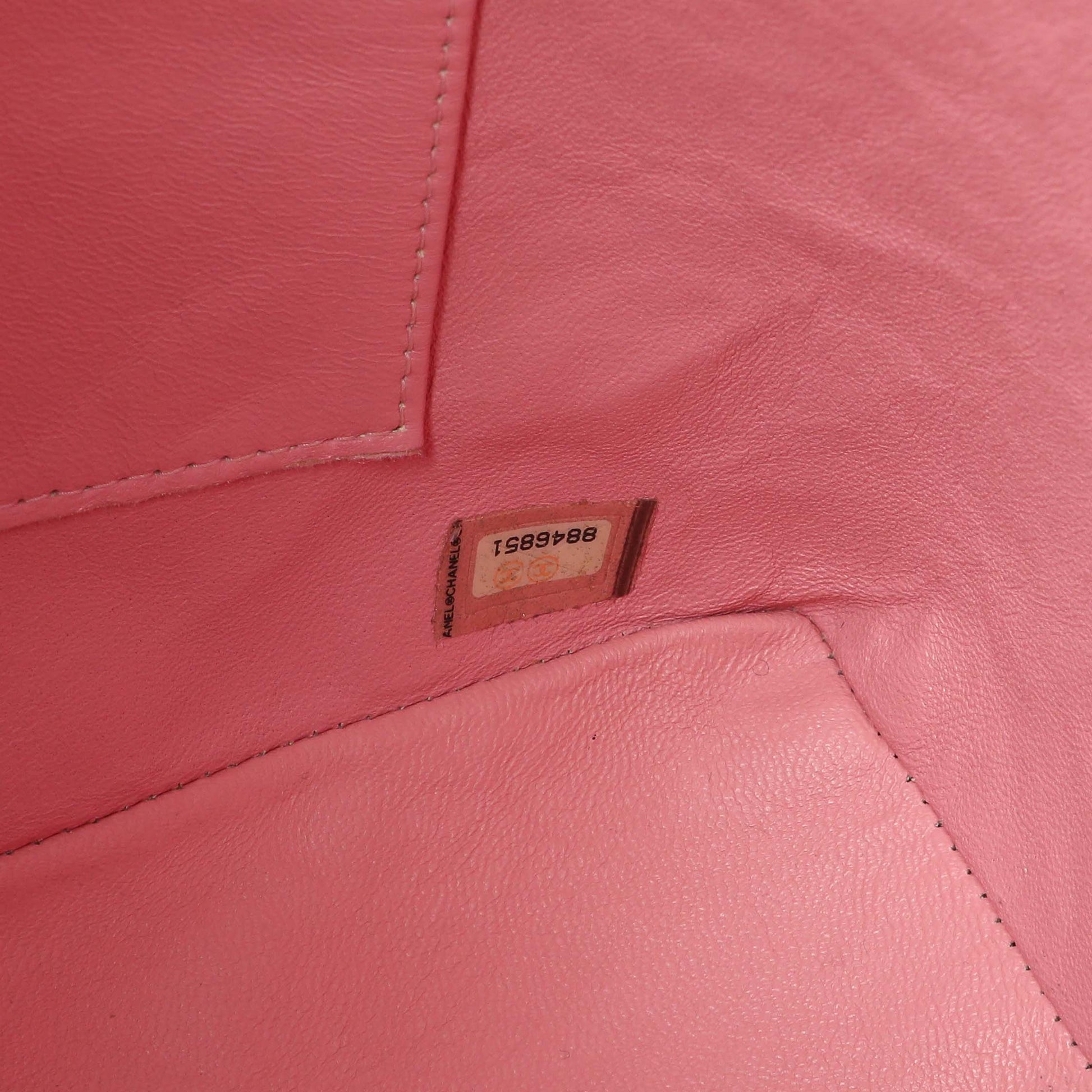 Exclusive Chanel Pink Quilted Caviar Medallion Tote — Alternate View 10