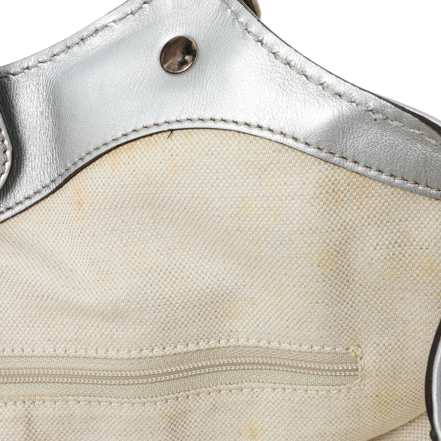 Exclusive Gucci Silver Guccissima Sukey Tote — Alternate View 7
