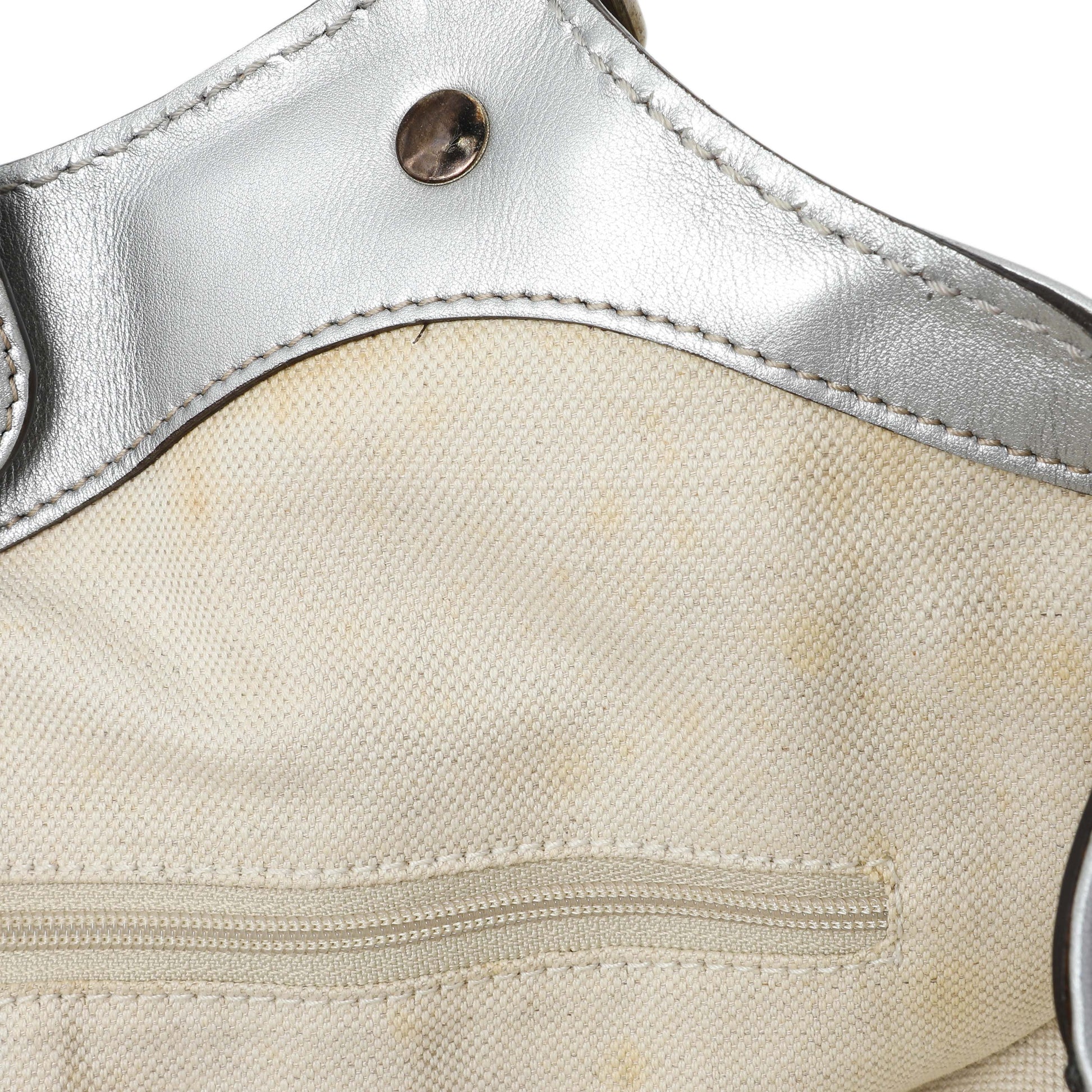 Exclusive Gucci Silver Guccissima Sukey Tote — Alternate View 7