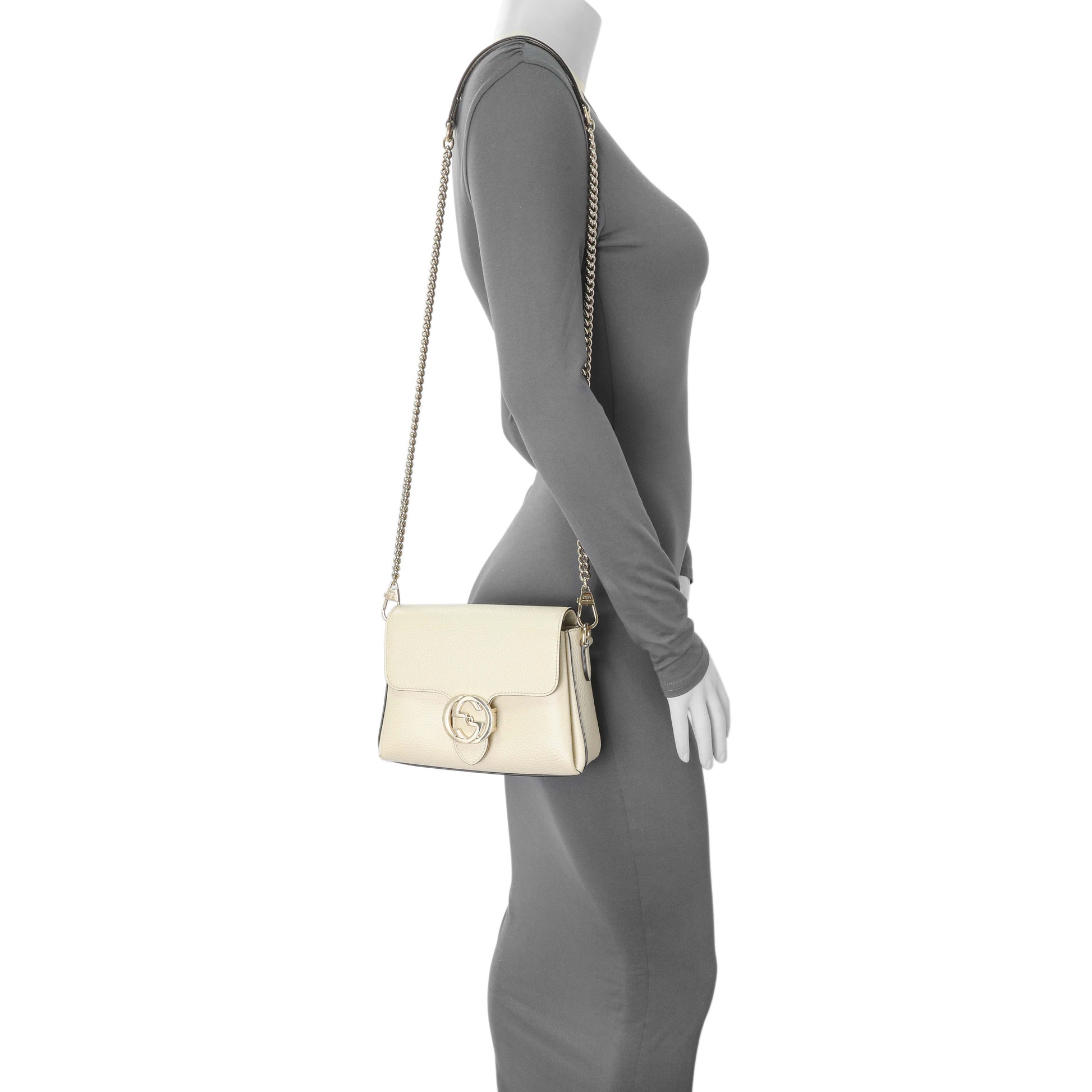 Exclusive Gucci Mystic White Calfskin Interlocking G Crossbody Bag — Alternate View 10