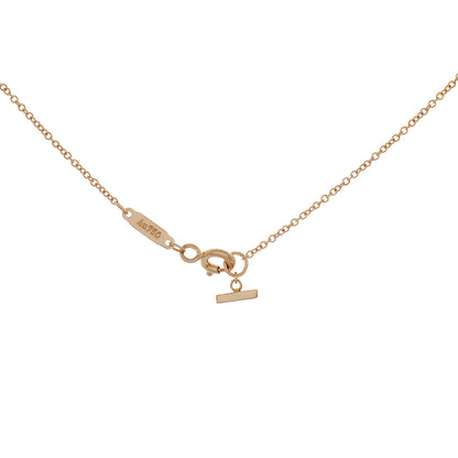 Exclusive Tiffany & Co. 18K Rose Gold Medium T Smile Pendant — Back View