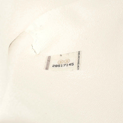 Exclusive Chanel White Quilted Caviar Flap Clutch — Alternate View 10