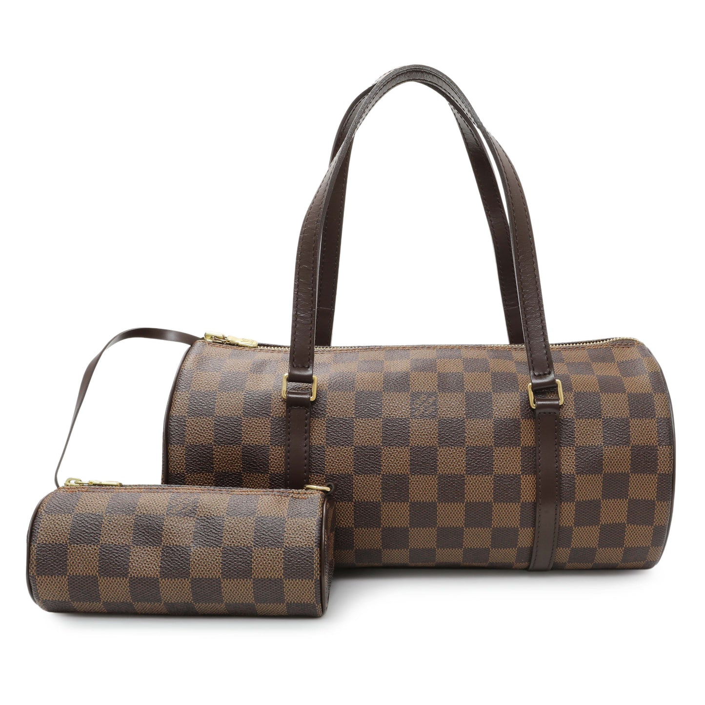 Exclusive Louis Vuitton Damier Ebene Papillon 30 With Companion — Front View