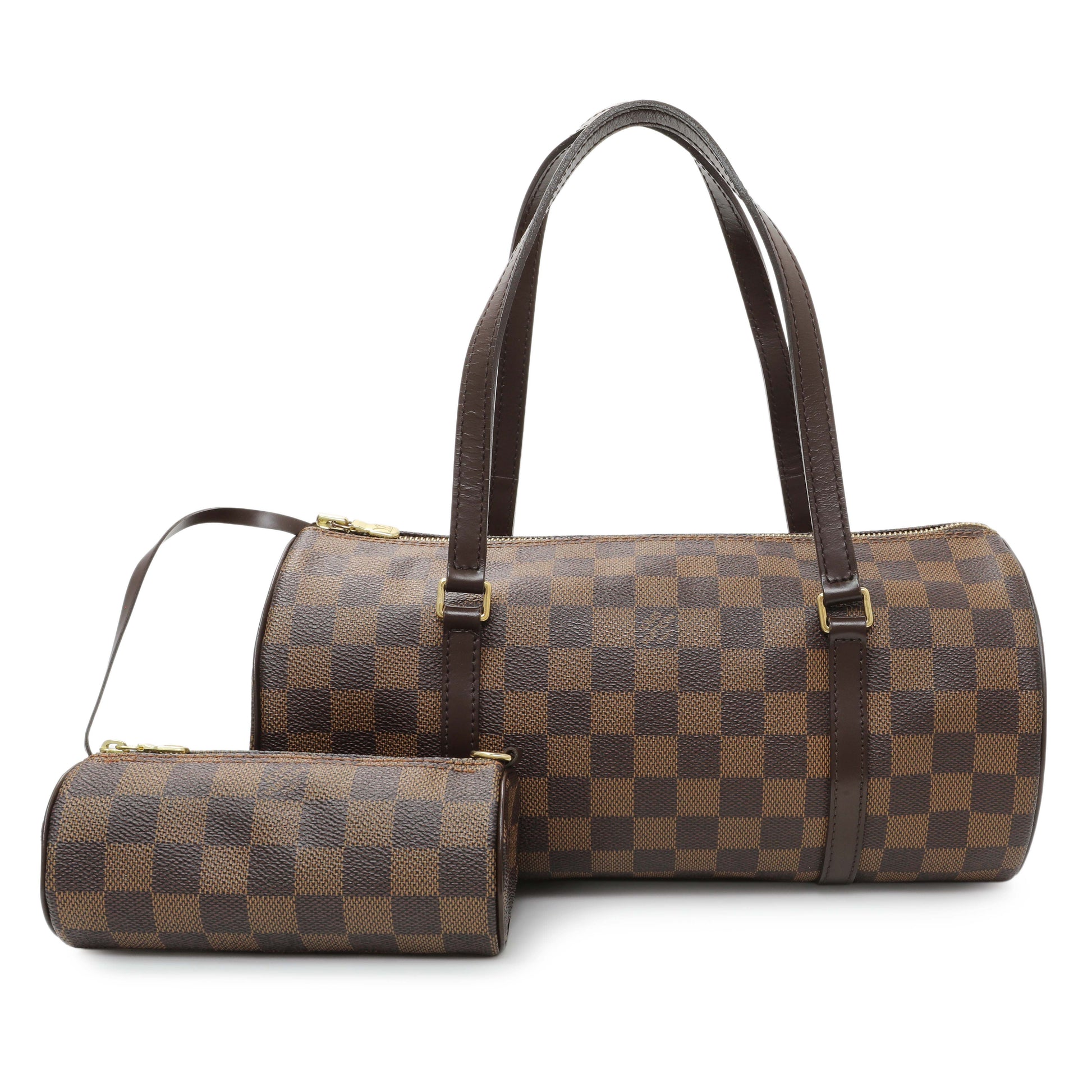 Exclusive Louis Vuitton Damier Ebene Papillon 30 With Companion — Front View