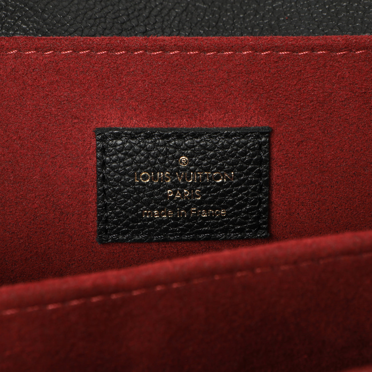 Exclusive Louis Vuitton Black Beige Empreinte Giant Monogram Pochette Metis — Detail View