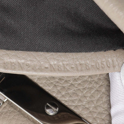 Exclusive Fendi Plaster Cuoio Romano Snakeskin Selleria Mini Peekaboo Iconic Satchel — Lifestyle View