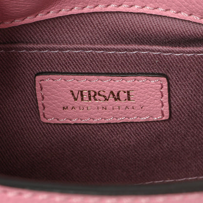 Exclusive Versace Pink Calfskin La Medusa Mini Chain Hobo — Detail View