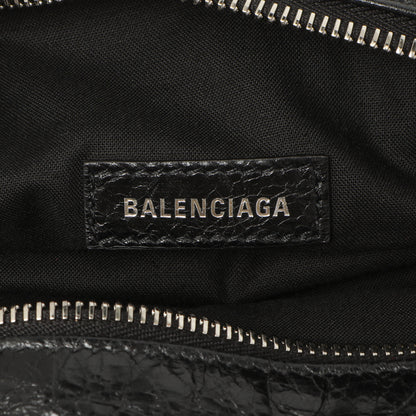 Exclusive Balenciaga Black Lambskin Superbusy XS Sling Bag — Detail View