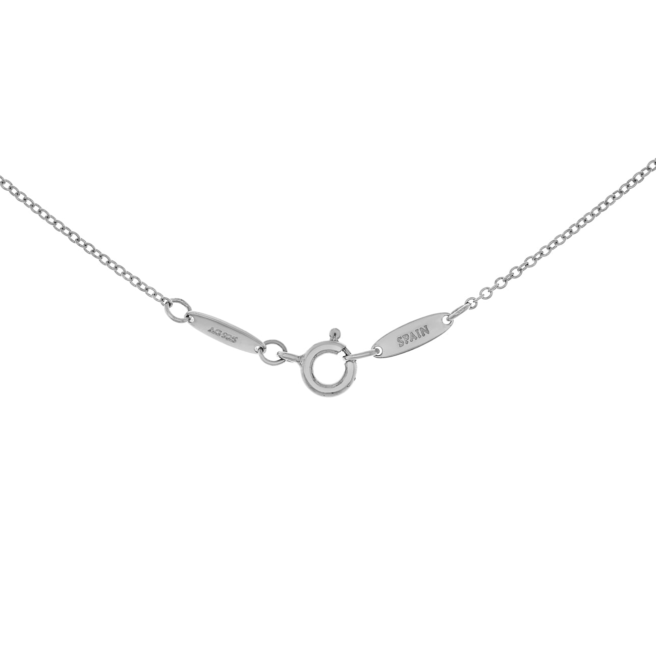 Exclusive Tiffany & Co. Sterling Silver Elsa Peretti 'E' Small Alphabet Pendant — Top View