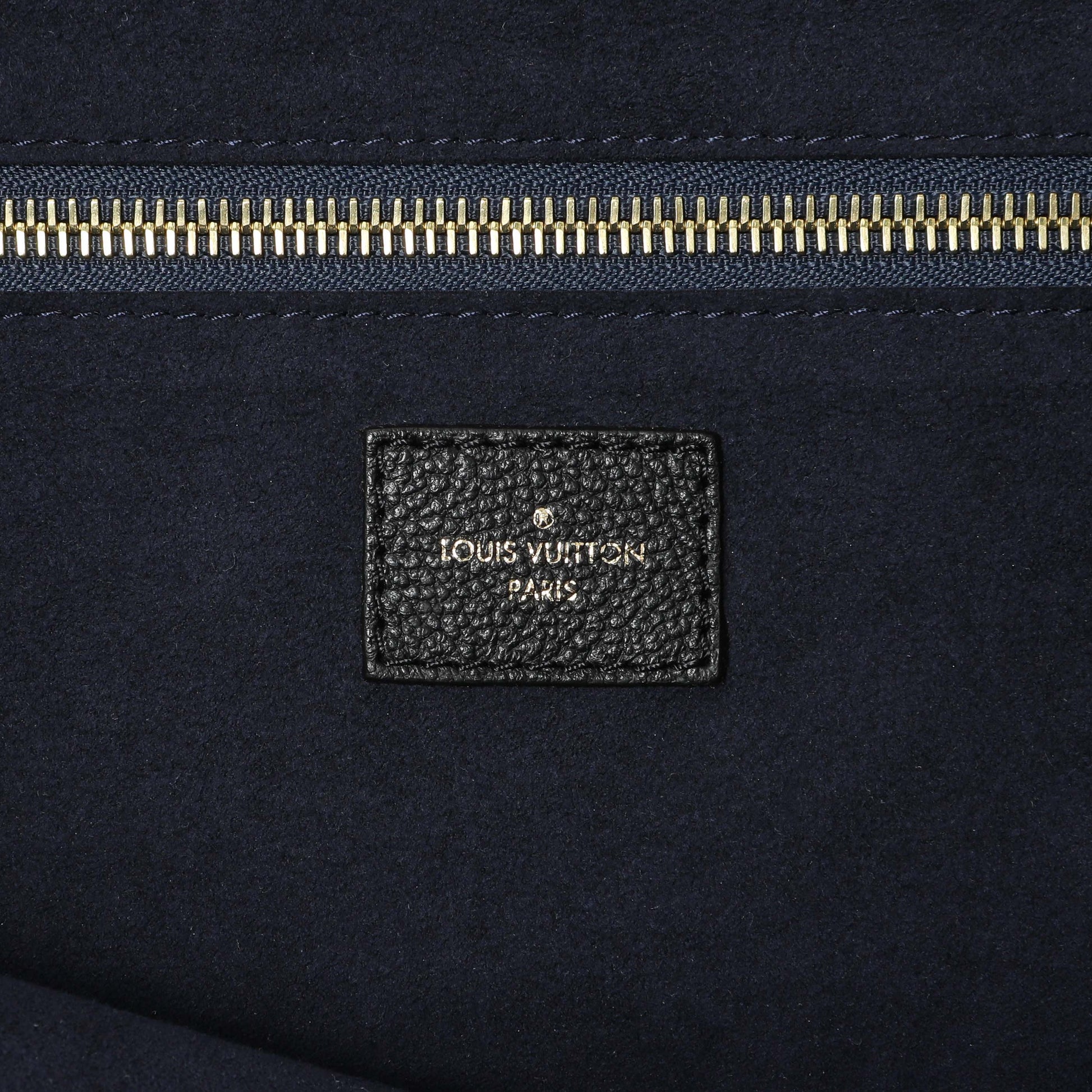 Exclusive Louis Vuitton Black Empreinte Monogram Giant Neverfull MM — Alternate View 9