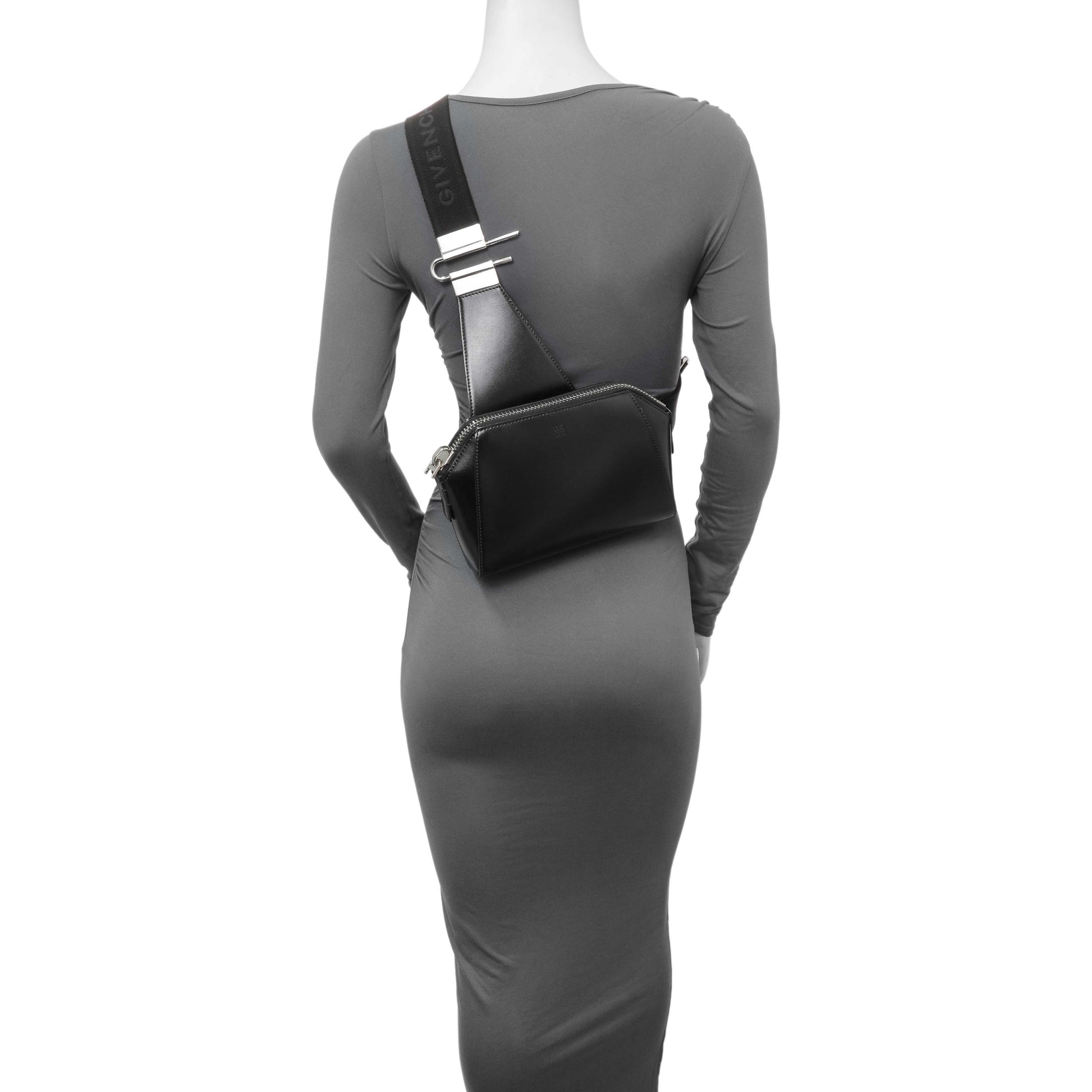 Exclusive Givenchy Black Calfskin Antigona U Crossbody Bag — Alternate View 7
