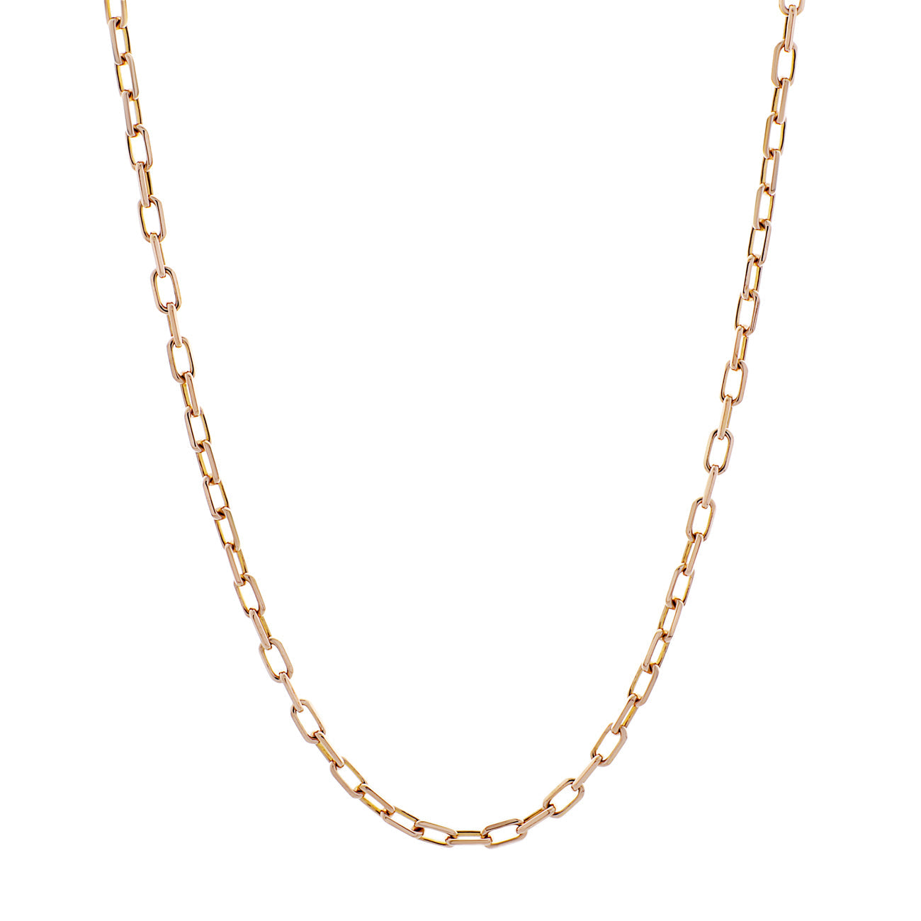 Exclusive Cartier 18K Rose Gold Spartacus Chain Necklace — Front View
