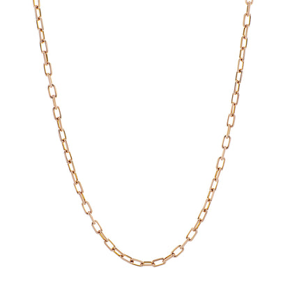 Exclusive Cartier 18K Rose Gold Spartacus Chain Necklace — Front View