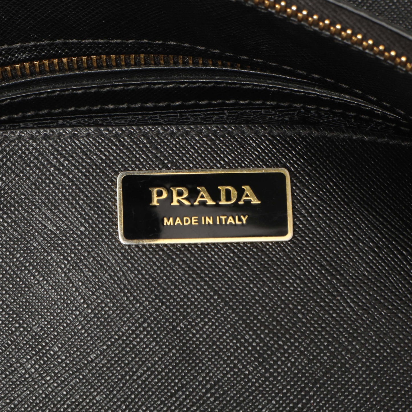 Exclusive Prada Black Saffiano Medium Galleria Double Zip Tote — Alternate View 9