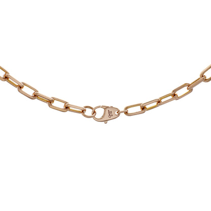 Exclusive Cartier 18K Rose Gold Spartacus Chain Necklace — Side View