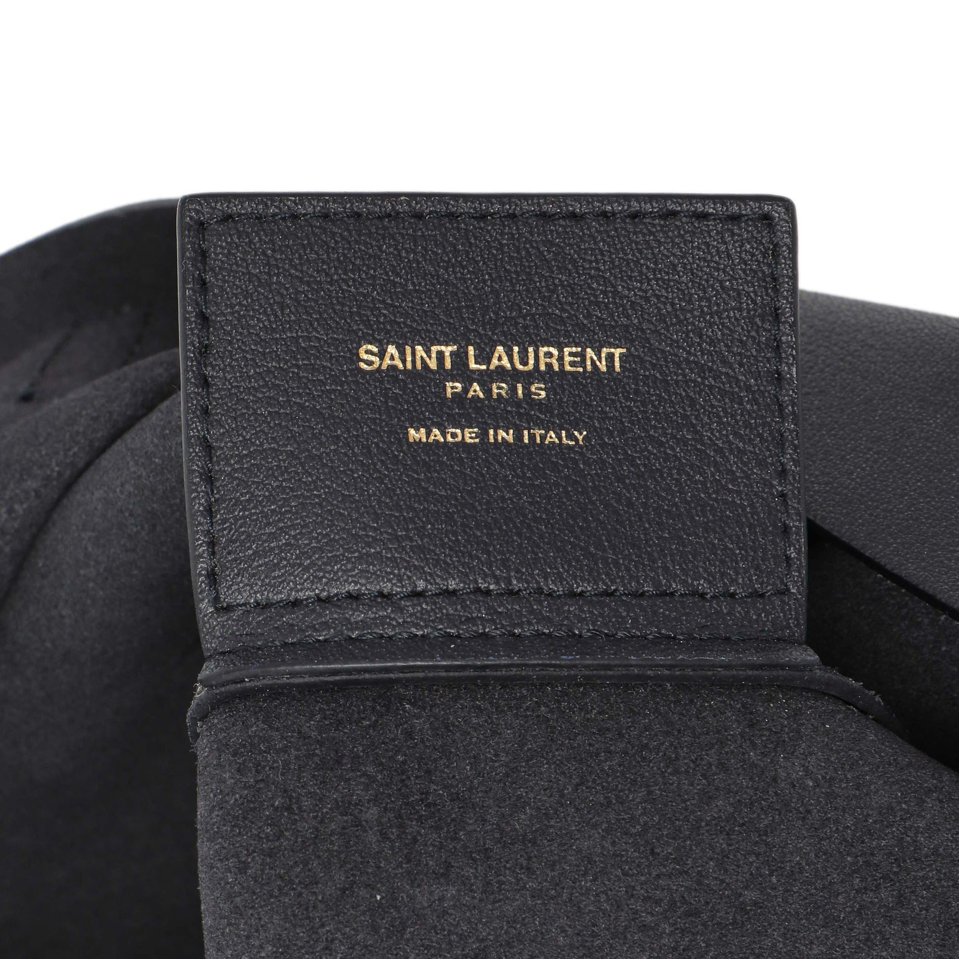Exclusive Saint Laurent Navy Calfskin Large Shopping Tote — Alternate View 9