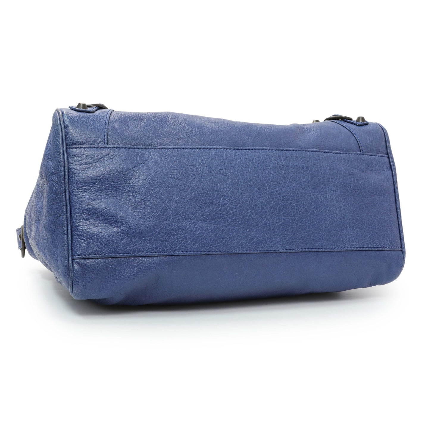 Exclusive Balenciaga Blue Agneau Classic Hardware Velo — Back View