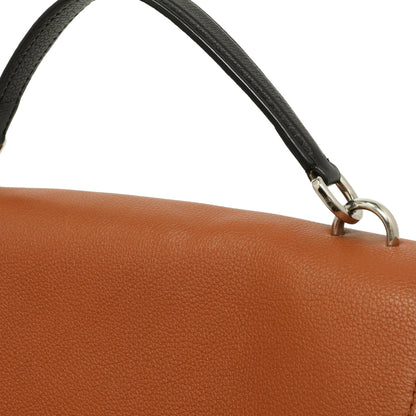 Exclusive Louis Vuitton Caramel Creme Black Soft Calfskin My Lockme Top Handle — Alternate View 11