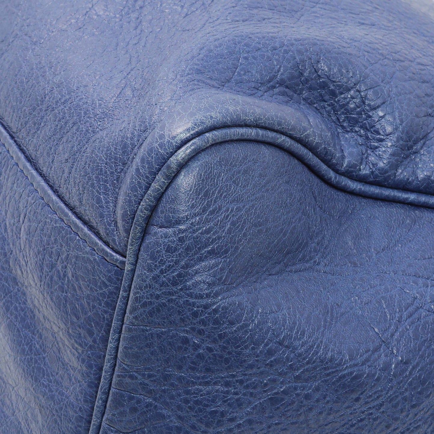 Exclusive Balenciaga Blue Agneau Classic Hardware Velo — Alternate View 7