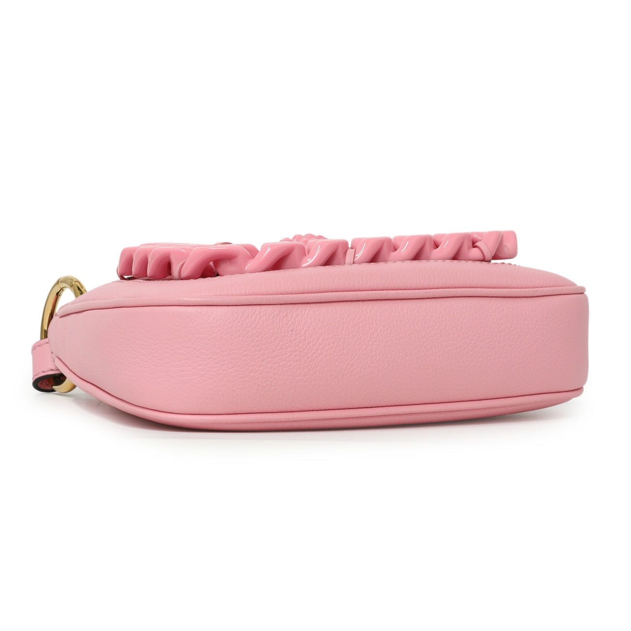 Exclusive Versace Pink Calfskin La Medusa Mini Chain Hobo — Back View