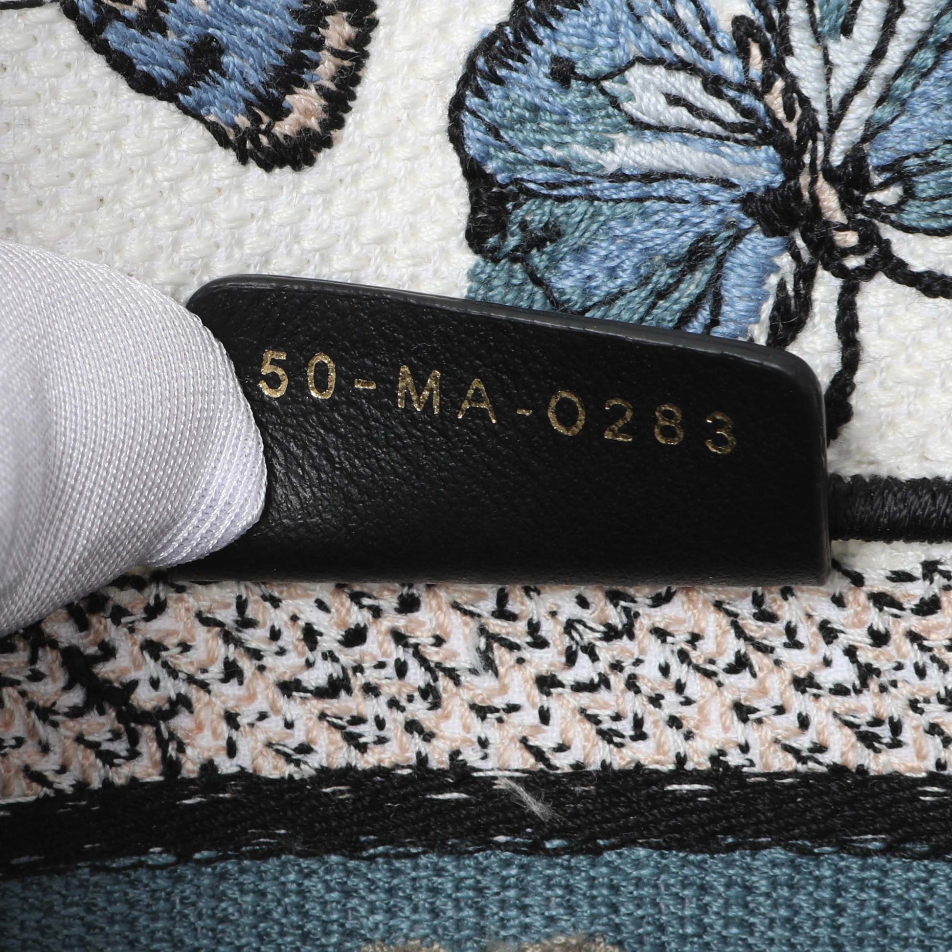 Exclusive Christian Dior Embroidered Canvas Mini Book Tote w/ Strap — Lifestyle View