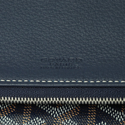 Exclusive Goyard Blue Goyardine Sainte Marie Soft Clutch — Lifestyle View