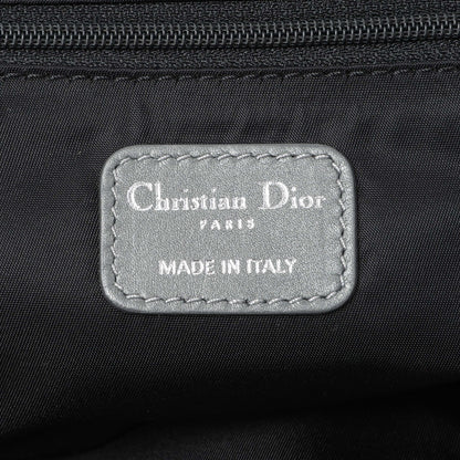 Exclusive Christian Dior Grey Satin Cannage Charming Doctors Bag — Detail View