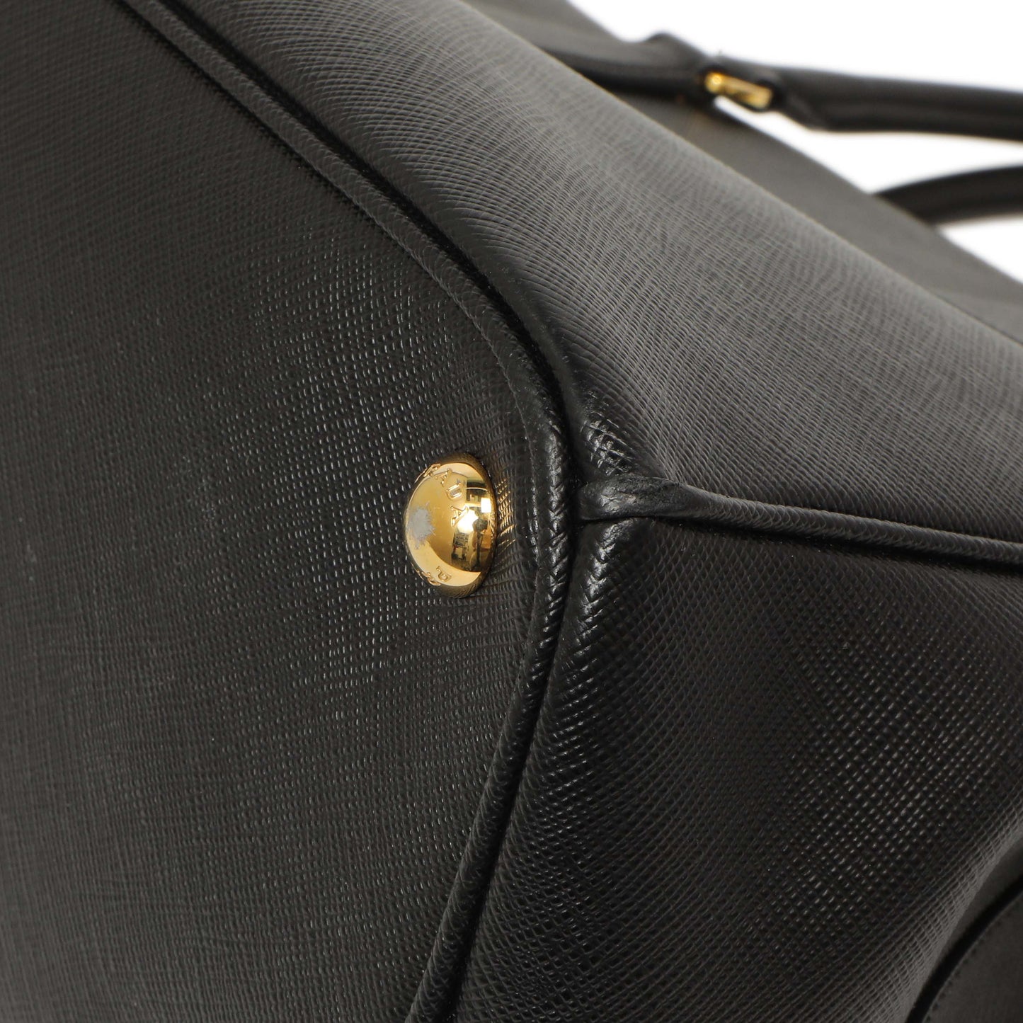 Exclusive Prada Black Saffiano Medium Galleria Double Zip Tote — Alternate View 7