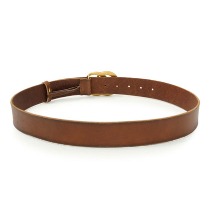 Exclusive Gucci Faded Calfskin Double G 40mm Belt — Side View