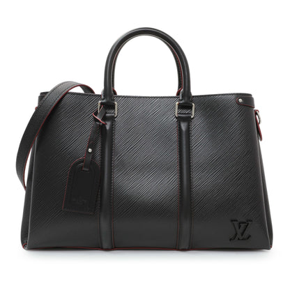 Exclusive Louis Vuitton Black Epi Soufflot MM — Front View