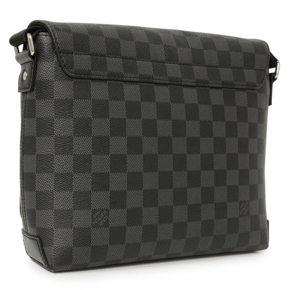 Exclusive Louis Vuitton Damier Graphite District PM — Side View