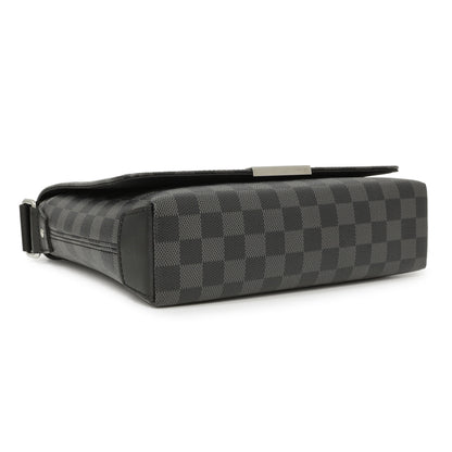 Exclusive Louis Vuitton Damier Graphite District PM — Back View