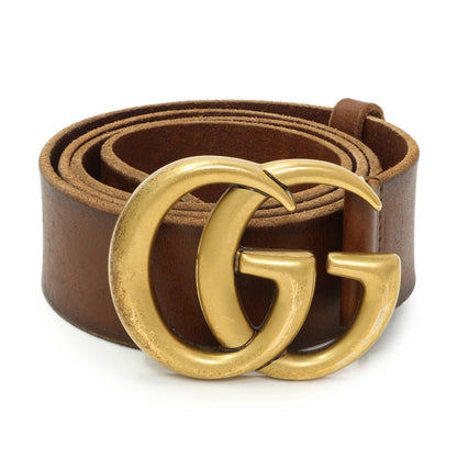Exclusive Gucci Faded Calfskin Double G 40mm Belt — Back View