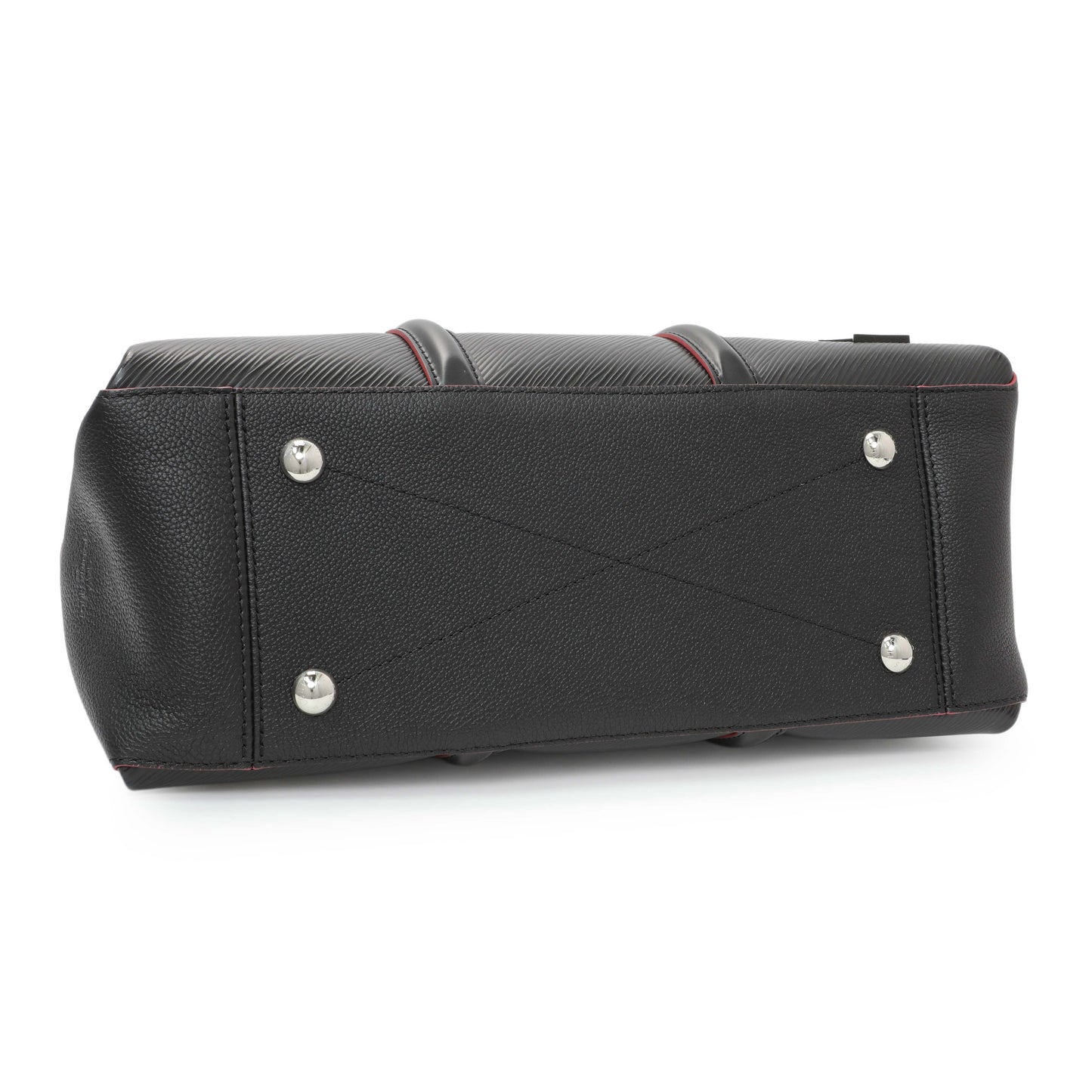 Exclusive Louis Vuitton Black Epi Soufflot MM — Back View