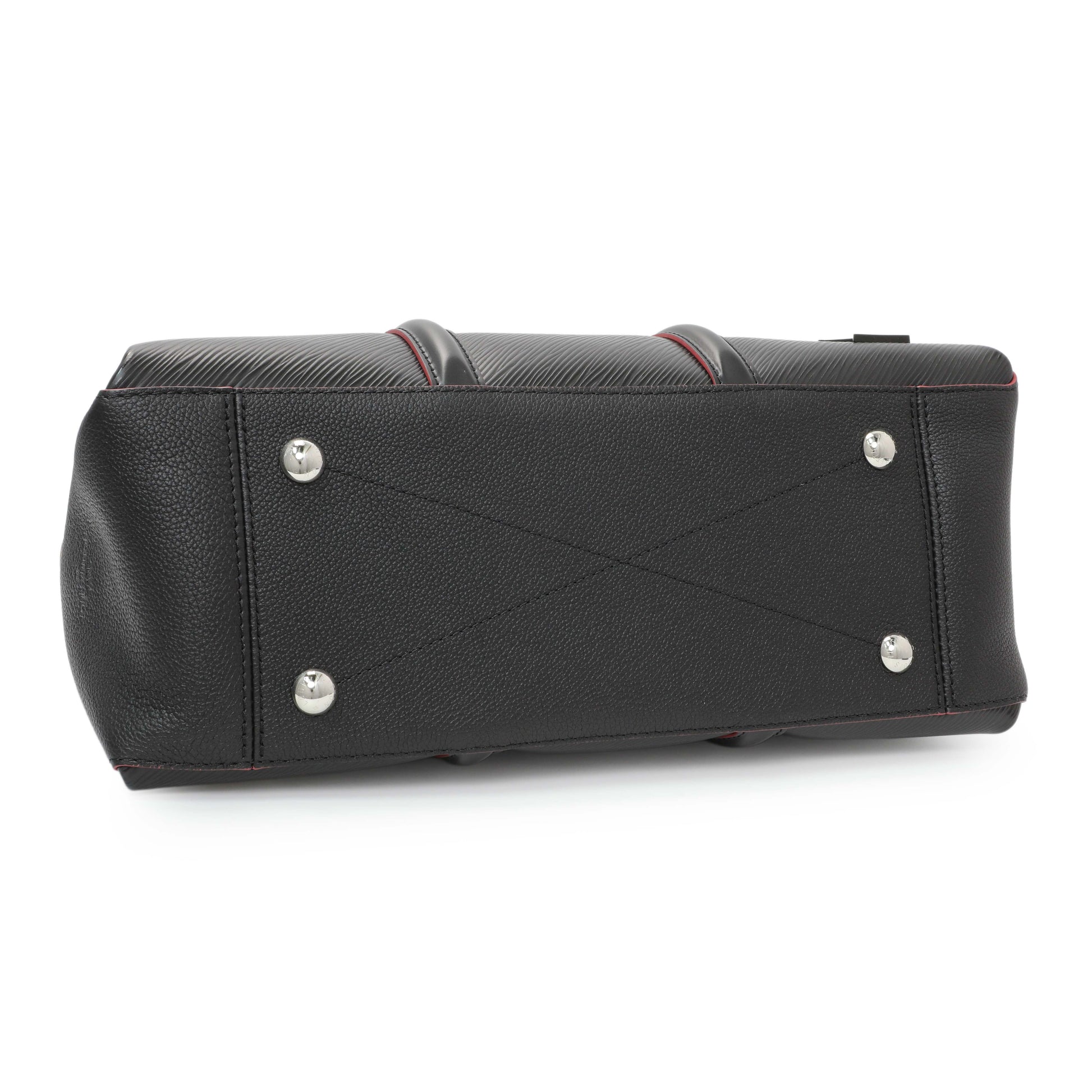 Exclusive Louis Vuitton Black Epi Soufflot MM — Back View