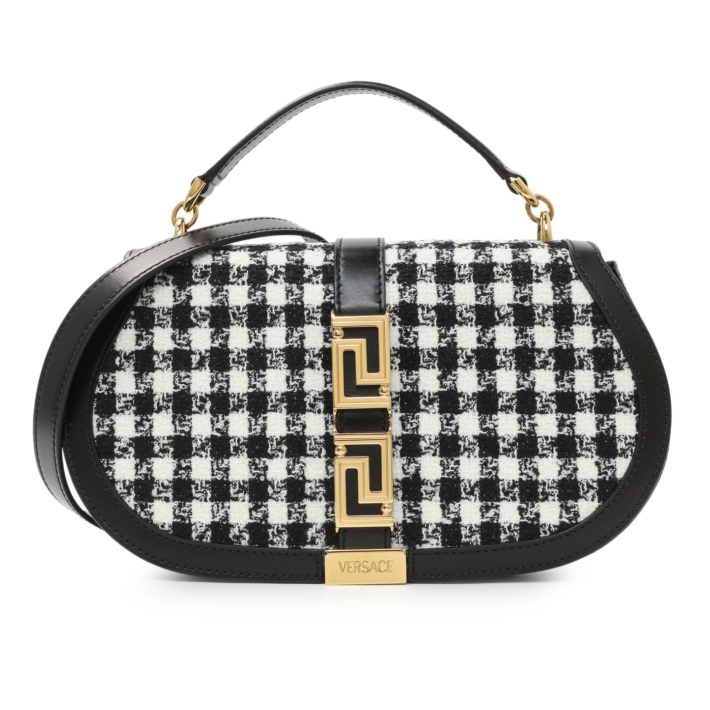 Exclusive Versace Greca Goddess Shoulder Bag — Front View