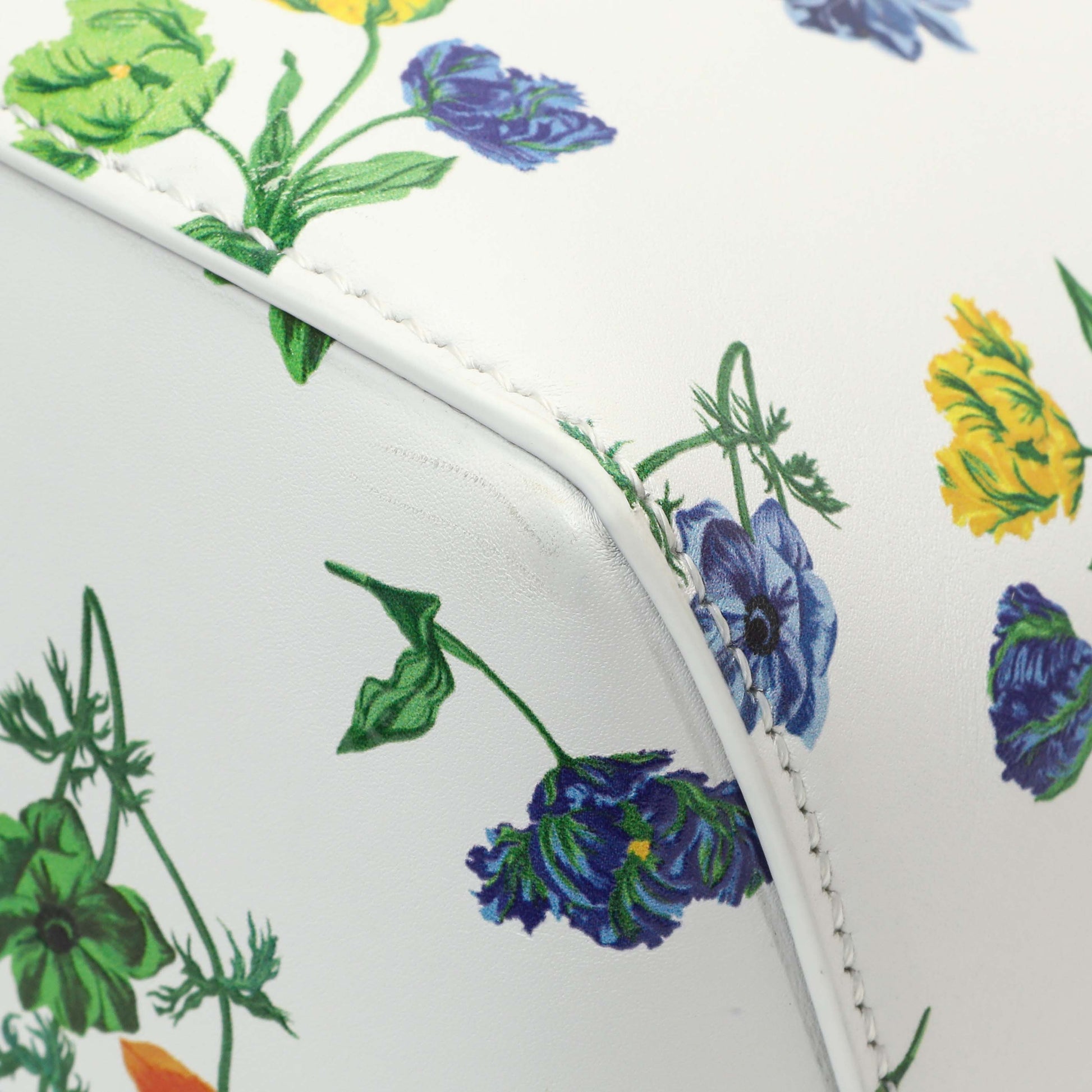 Exclusive Loewe White Flower Print Calfskin Small Puzzle Edge Bag — Alternate View 7