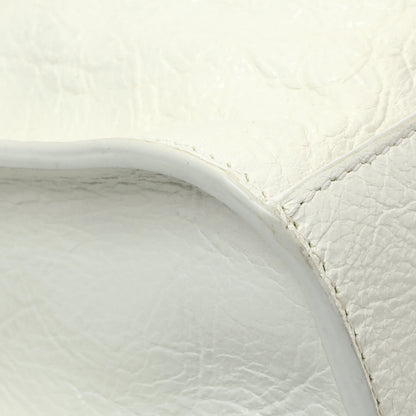 Exclusive Balenciaga White Agneau Arena Neo Cagole Handbag XS — Lifestyle View