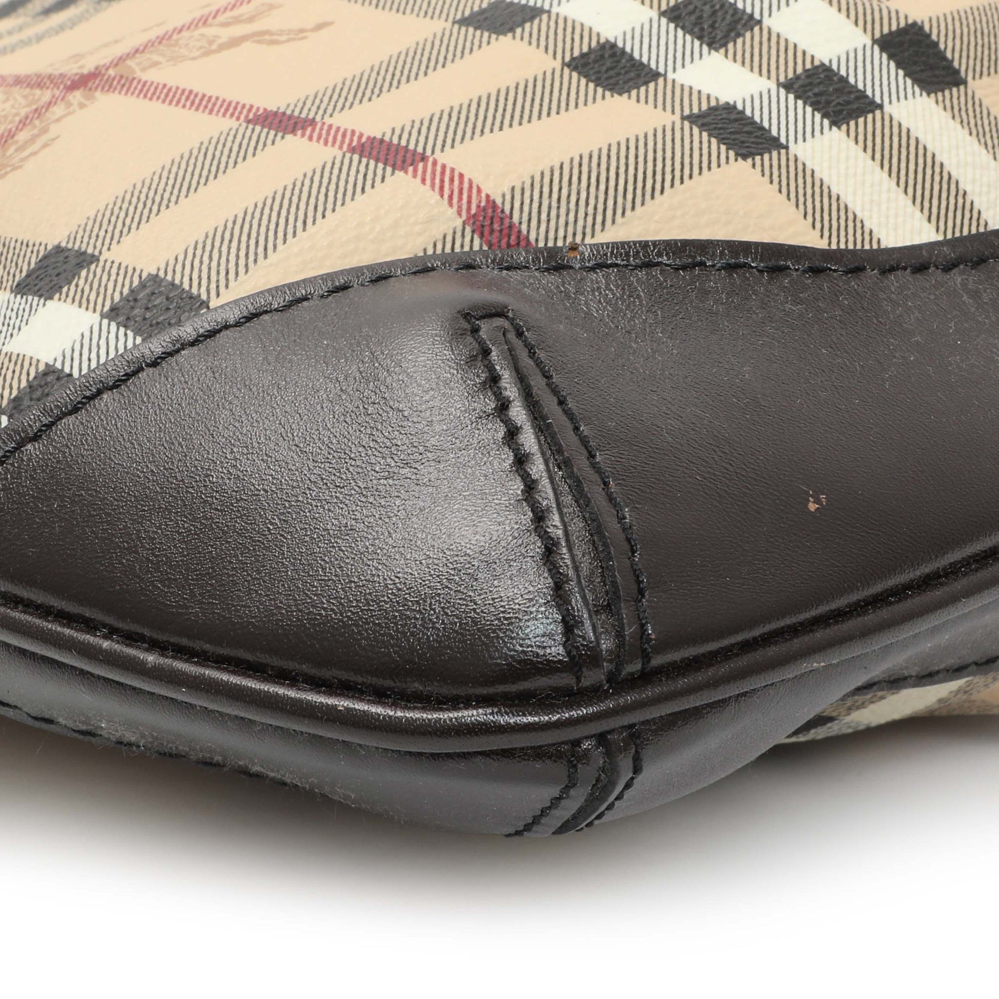 Exclusive Burberry Hartham Haymarket Check Crossbody — Top View