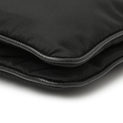 Exclusive Prada Black Nylon Re-Edition 2000 Messenger Bag — Detail View