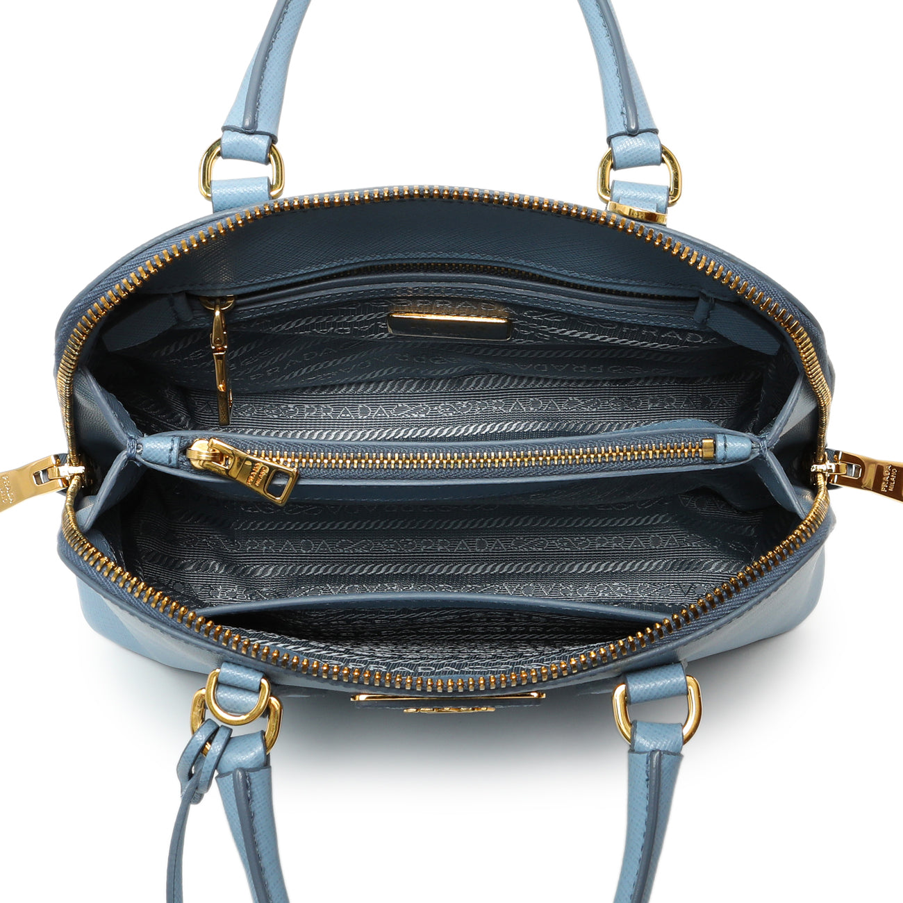 Exclusive Prada Astrale Saffiano Lux Small Promenade Tote — Top View