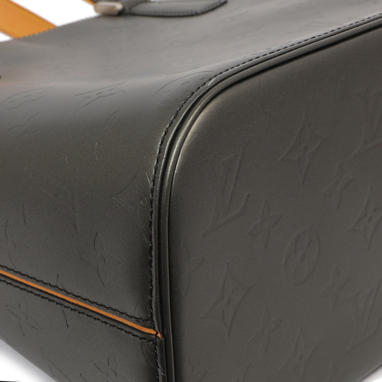 Exclusive Louis Vuitton Grey Mat Monogram Stockton — Top View