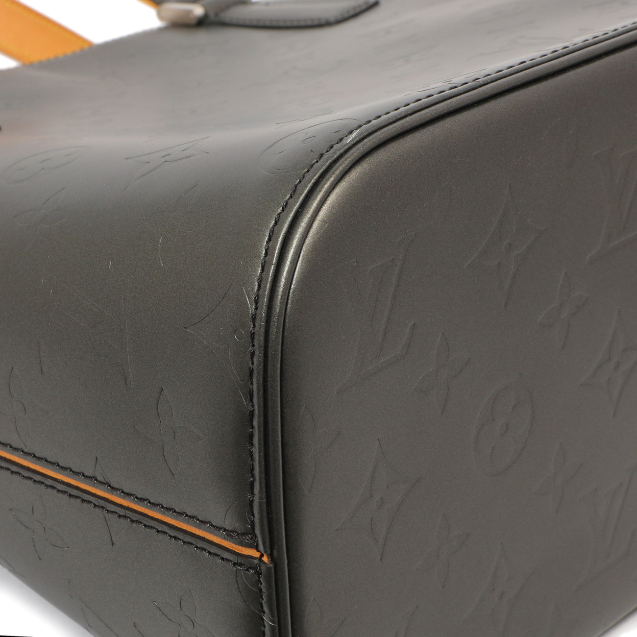 Exclusive Louis Vuitton Grey Mat Monogram Stockton — Lifestyle View